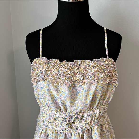 NWT STORIA Floral Adjustable Spaghetti Strap Dress Women’s Size Large - Picture 2 of 9